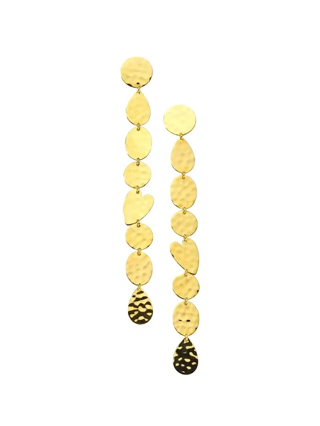 Women's Classico Crinkle 18K Yellow Gold Mixed-Shape Drop Earrings - Gold Women's Classico Crinkle 18K Yellow Gold Mixed-Shape Drop Earrings - Gold