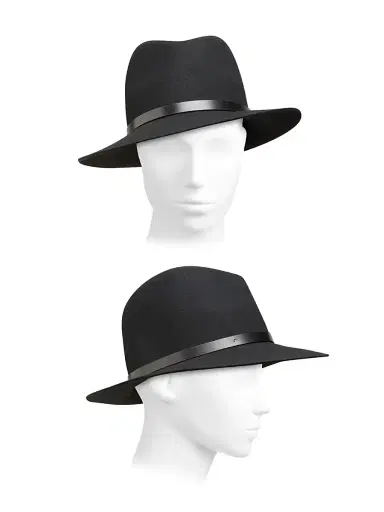 rag & bone Women's Floppy Brim Fedora - Black | Thumbnail 2 rag & bone Women's Floppy Brim Fedora - Black | Thumbnail 2