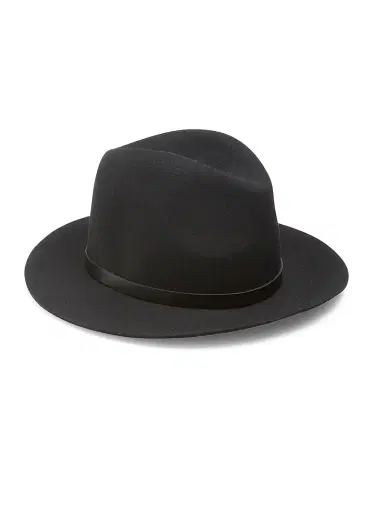 rag & bone Women's Floppy Brim Fedora - Black | Thumbnail 1 rag & bone Women's Floppy Brim Fedora - Black | Thumbnail 1