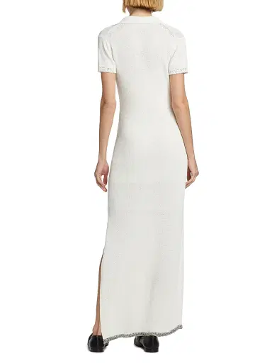 Proenza Schouler Women's Auden Plunging V-Neck Knit Maxi Dress - White | Thumbnail 5 Proenza Schouler Women's Auden Plunging V-Neck Knit Maxi Dress - White | Thumbnail 5