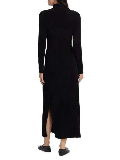 Proenza Schouler White Label Women's Jude Chenille Long-Sleeve Maxi Dress - Black | Thumbnail 5 Proenza Schouler White Label Women's Jude Chenille Long-Sleeve Maxi Dress - Black | Thumbnail 5