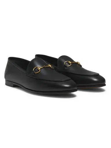 Gucci Women's Brixton Leather Horsebit Loafers - Black - Size 4 | Thumbnail 2 Gucci Women's Brixton Leather Horsebit Loafers - Black - Size 4 | Thumbnail 2