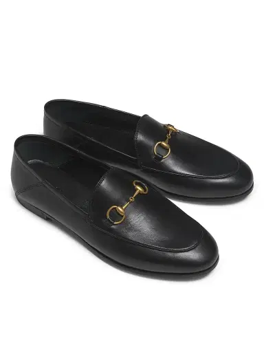 Gucci Women's Brixton Leather Horsebit Loafers - Black - Size 4 | Thumbnail 4 Gucci Women's Brixton Leather Horsebit Loafers - Black - Size 4 | Thumbnail 4