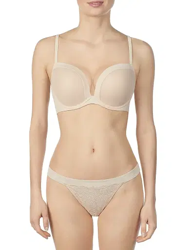 Le Mystere Women's Infinite Possibilities Plunge Bra - Almond - Size 32B | Thumbnail 2 Le Mystere Women's Infinite Possibilities Plunge Bra - Almond - Size 32B | Thumbnail 2