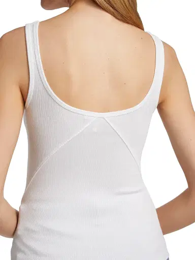 rag & bone Women's The Essential Rib Scoop Neck Tank - White | Thumbnail 6 rag & bone Women's The Essential Rib Scoop Neck Tank - White | Thumbnail 6
