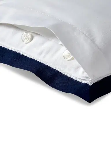 Ralph Lauren Organic Sateen Border Bedding 624 Thread Count Throw Pillow - Silver | Thumbnail 6 Ralph Lauren Organic Sateen Border Bedding 624 Thread Count Throw Pillow - Silver | Thumbnail 6