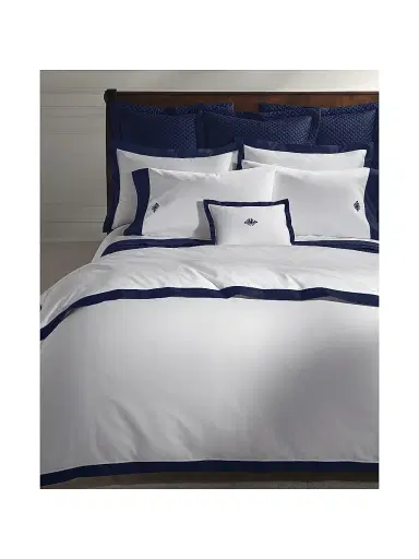 Ralph Lauren Organic Sateen Border Bedding 624 Thread Count Throw Pillow - Silver | Thumbnail 7 Ralph Lauren Organic Sateen Border Bedding 624 Thread Count Throw Pillow - Silver | Thumbnail 7