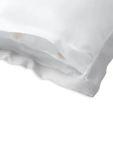 Ralph Lauren Organic Sateen Border Bedding 624 Thread Count Throw Pillow - Silver | Thumbnail 9 Ralph Lauren Organic Sateen Border Bedding 624 Thread Count Throw Pillow - Silver | Thumbnail 9