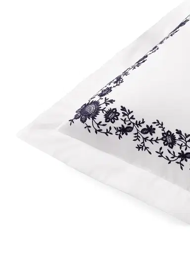 Ralph Lauren Eloise Embroidery Cotton Duvet & Sham Collection - Polo Navy European | Thumbnail 6 Ralph Lauren Eloise Embroidery Cotton Duvet & Sham Collection - Polo Navy European | Thumbnail 6