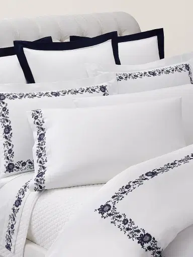 Ralph Lauren Eloise Embroidery Cotton Sheets & Pillowcases Collection | Thumbnail 6 Ralph Lauren Eloise Embroidery Cotton Sheets & Pillowcases Collection | Thumbnail 6