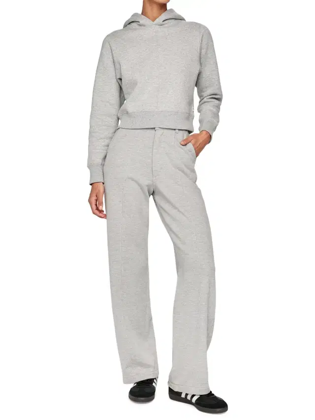 Women's Hepburn Wide Leg High Rise Pants - Heather Grey Women's Hepburn Wide Leg High Rise Pants - Heather Grey