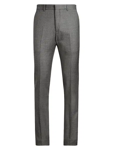 Polo Ralph Lauren Men's Wool Twill Slim-Fit Trousers - Medium Grey | Thumbnail 1 Polo Ralph Lauren Men's Wool Twill Slim-Fit Trousers - Medium Grey | Thumbnail 1