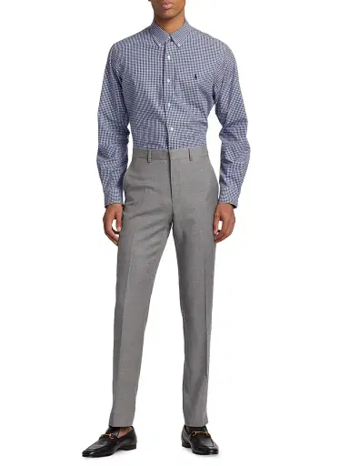 Polo Ralph Lauren Men's Wool Twill Slim-Fit Trousers - Heather Grey | Thumbnail 2 Polo Ralph Lauren Men's Wool Twill Slim-Fit Trousers - Heather Grey | Thumbnail 2