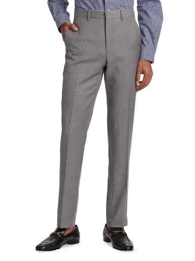 Polo Ralph Lauren Men's Wool Twill Slim-Fit Trousers - Heather Grey | Thumbnail 3 Polo Ralph Lauren Men's Wool Twill Slim-Fit Trousers - Heather Grey | Thumbnail 3