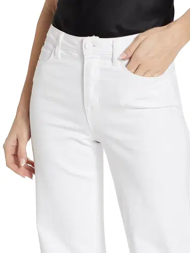 L'AGENCE Women's Clayton High-Rise Wide-Leg. Jeans - Blanc | Thumbnail 6 L'AGENCE Women's Clayton High-Rise Wide-Leg. Jeans - Blanc | Thumbnail 6