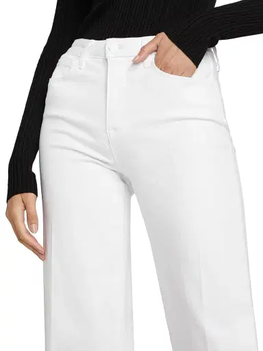 L'AGENCE Women's Scottie High-Rise Wide-Leg Jeans - Blanc | Thumbnail 6 L'AGENCE Women's Scottie High-Rise Wide-Leg Jeans - Blanc | Thumbnail 6