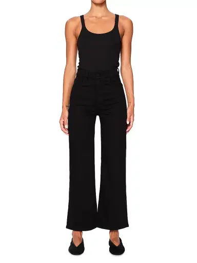 DL1961 Women's Hepburn Wide Leg High Rise Crop Jeans - Jet Black - Size 26 | Thumbnail 2 DL1961 Women's Hepburn Wide Leg High Rise Crop Jeans - Jet Black - Size 26 | Thumbnail 2