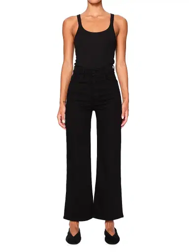 DL1961 Women's Hepburn Wide Leg High Rise Crop Jeans - Jet Black - Size 26 | Thumbnail 8 DL1961 Women's Hepburn Wide Leg High Rise Crop Jeans - Jet Black - Size 26 | Thumbnail 8