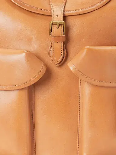 Polo Ralph Lauren Men's Heritage Leather Backpack - Tan | Thumbnail 7 Polo Ralph Lauren Men's Heritage Leather Backpack - Tan | Thumbnail 7