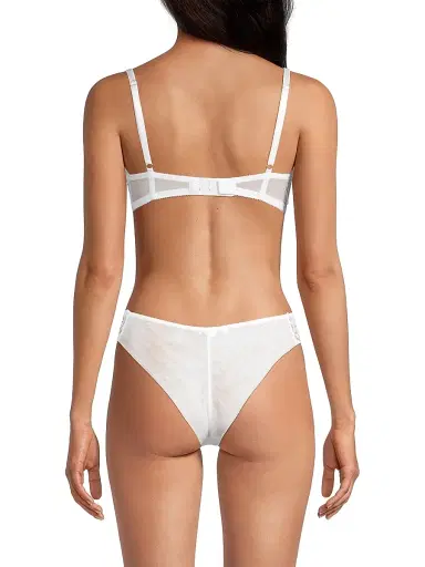 Cosabella Women's Sanika Sheer Underwire Balconette Bra - White | Thumbnail 5 Cosabella Women's Sanika Sheer Underwire Balconette Bra - White | Thumbnail 5