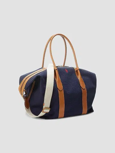 Polo Ralph Lauren Women's Extra-Large Bellport Canvas Tote Bag - Navy | Thumbnail 3 Polo Ralph Lauren Women's Extra-Large Bellport Canvas Tote Bag - Navy | Thumbnail 3