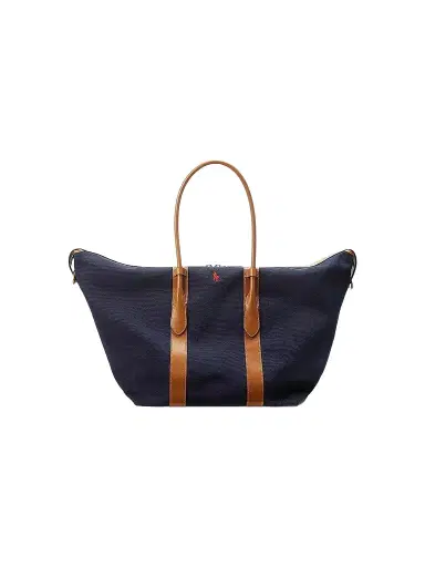 Polo Ralph Lauren Women's Extra-Large Bellport Canvas Tote Bag - Navy | Thumbnail 1 Polo Ralph Lauren Women's Extra-Large Bellport Canvas Tote Bag - Navy | Thumbnail 1