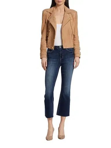 L'AGENCE Women's Kendra High-Rise Crop Flare Jeans - Columbia | Thumbnail 2 L'AGENCE Women's Kendra High-Rise Crop Flare Jeans - Columbia | Thumbnail 2