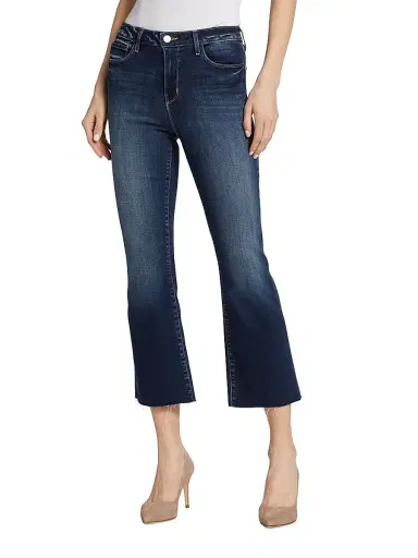 L'AGENCE Women's Kendra High-Rise Crop Flare Jeans - Columbia | Thumbnail 3 L'AGENCE Women's Kendra High-Rise Crop Flare Jeans - Columbia | Thumbnail 3
