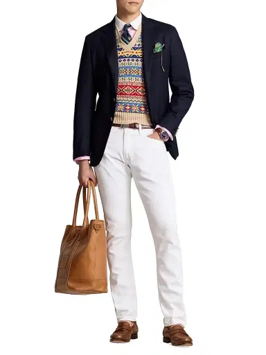 Polo Ralph Lauren Men's The Iconic Doeskin Two-Button Blazer - Navy | Thumbnail 2 Polo Ralph Lauren Men's The Iconic Doeskin Two-Button Blazer - Navy | Thumbnail 2