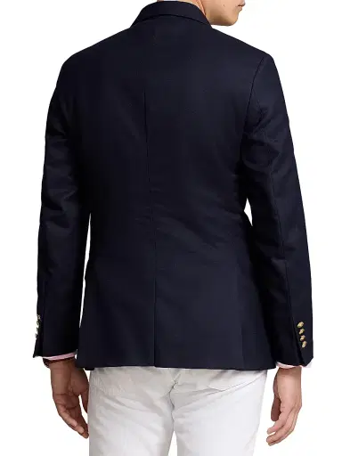 Polo Ralph Lauren Men's The Iconic Doeskin Two-Button Blazer - Navy | Thumbnail 4 Polo Ralph Lauren Men's The Iconic Doeskin Two-Button Blazer - Navy | Thumbnail 4