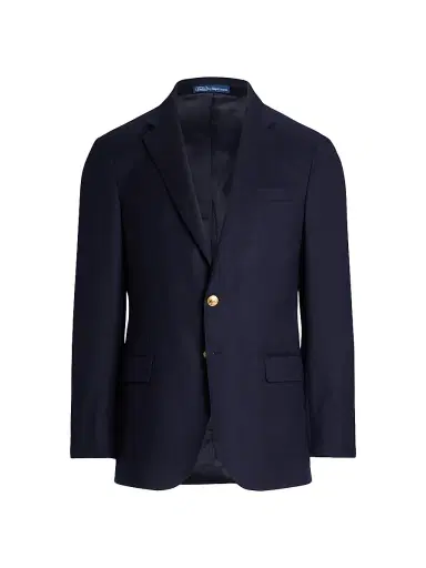 Polo Ralph Lauren Men's The Iconic Doeskin Two-Button Blazer - Navy | Thumbnail 1 Polo Ralph Lauren Men's The Iconic Doeskin Two-Button Blazer - Navy | Thumbnail 1