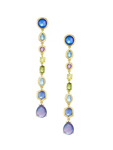 Ippolita Women's Rock Candy 18K Yellow Gold & Multi-Gemstone Drop Earrings - Alpine | Thumbnail 1 Ippolita Women's Rock Candy 18K Yellow Gold & Multi-Gemstone Drop Earrings - Alpine | Thumbnail 1