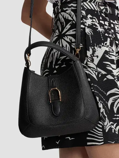 Ralph Lauren Collection Women's Welington Calfskin Mini Shoulder Bag - Black | Thumbnail 7 Ralph Lauren Collection Women's Welington Calfskin Mini Shoulder Bag - Black | Thumbnail 7