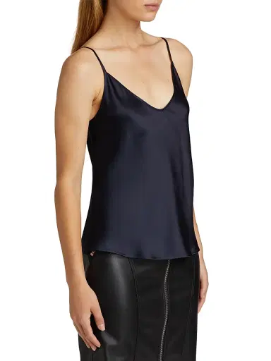 L'AGENCE Women's Lexi Silk Camisole - Midnight | Thumbnail 4 L'AGENCE Women's Lexi Silk Camisole - Midnight | Thumbnail 4
