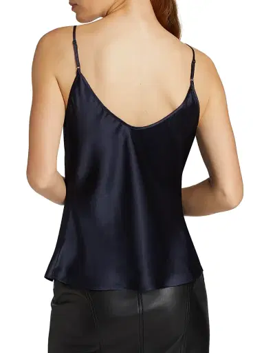 L'AGENCE Women's Lexi Silk Camisole - Midnight | Thumbnail 5 L'AGENCE Women's Lexi Silk Camisole - Midnight | Thumbnail 5