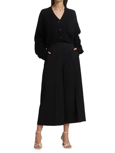 Proenza Schouler Women's Eco Cashmere Core Knit Cardigan - Oatmeal - Size Large | Thumbnail 2 Proenza Schouler Women's Eco Cashmere Core Knit Cardigan - Oatmeal - Size Large | Thumbnail 2
