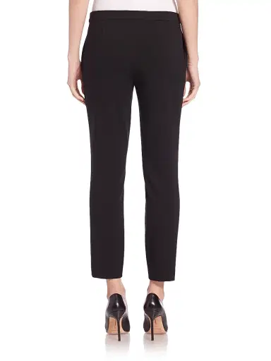 Theory Women's Thaniel Twill Slim-Fit Crop Pants - Black | Thumbnail 5 Theory Women's Thaniel Twill Slim-Fit Crop Pants - Black | Thumbnail 5