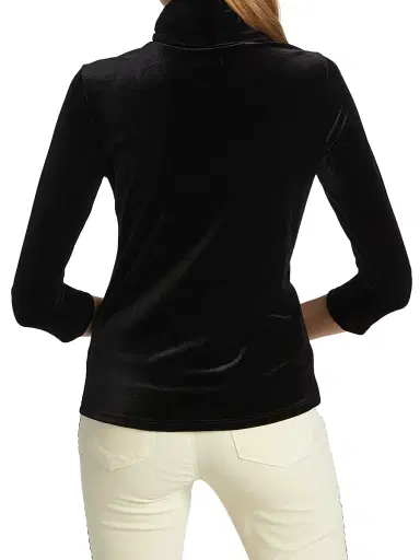 L'AGENCE Women's Aja Knit Turtleneck Sweater - Black | Thumbnail 5 L'AGENCE Women's Aja Knit Turtleneck Sweater - Black | Thumbnail 5