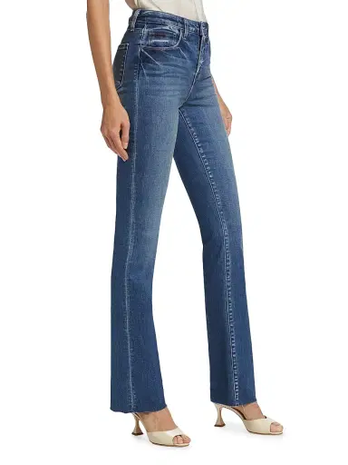 L'AGENCE Women's Ruth High-Rise Straight Jeans - Cambridge | Thumbnail 4 L'AGENCE Women's Ruth High-Rise Straight Jeans - Cambridge | Thumbnail 4