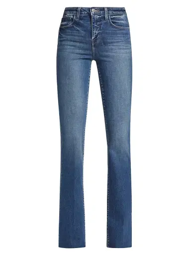 L'AGENCE Women's Ruth High-Rise Straight Jeans - Cambridge | Thumbnail 1 L'AGENCE Women's Ruth High-Rise Straight Jeans - Cambridge | Thumbnail 1