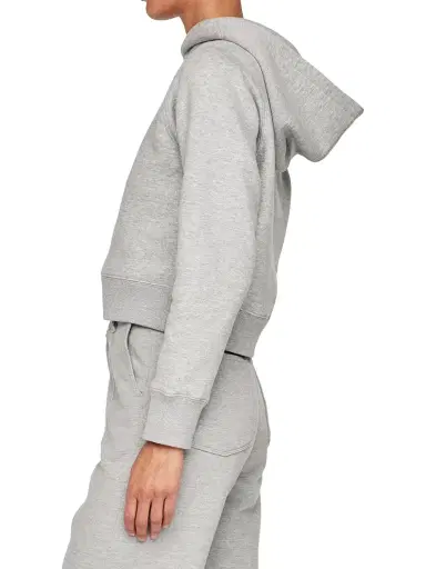 DL1961 Premium Denim Women's Shrunken Hoodie - Grey | Thumbnail 3 DL1961 Premium Denim Women's Shrunken Hoodie - Grey | Thumbnail 3