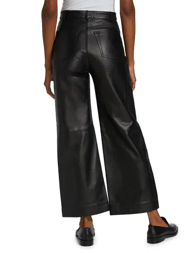 Proenza Schouler White Label Women's Lightweight Leather Culottes - Black | Thumbnail 5 Proenza Schouler White Label Women's Lightweight Leather Culottes - Black | Thumbnail 5