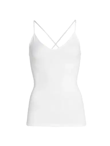 Theory Women's Jade Tubular Tank - White | Thumbnail 1 Theory Women's Jade Tubular Tank - White | Thumbnail 1