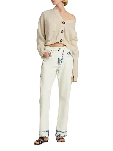 Proenza Schouler Women's Sofia Cashmere Cardigan - Ivory - Size XL | Thumbnail 2 Proenza Schouler Women's Sofia Cashmere Cardigan - Ivory - Size XL | Thumbnail 2