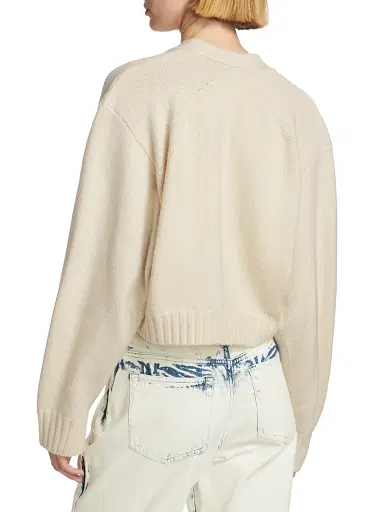 Proenza Schouler Women's Sofia Cashmere Cardigan - Ivory - Size XL | Thumbnail 5 Proenza Schouler Women's Sofia Cashmere Cardigan - Ivory - Size XL | Thumbnail 5