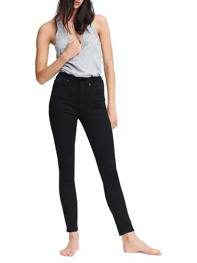 rag & bone Women's Nina High-Rise Skinny Jeans - Black | Thumbnail 2 rag & bone Women's Nina High-Rise Skinny Jeans - Black | Thumbnail 2