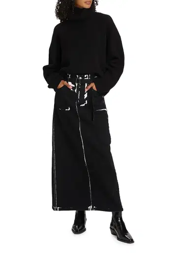 Proenza Schouler Women's Sandra Turtleneck Sweater - Black - Size Large | Thumbnail 2 Proenza Schouler Women's Sandra Turtleneck Sweater - Black - Size Large | Thumbnail 2