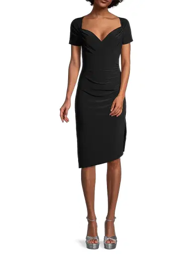 Norma Kamali Women's Sweetheart Ruched Dress - Black | Thumbnail 2 Norma Kamali Women's Sweetheart Ruched Dress - Black | Thumbnail 2