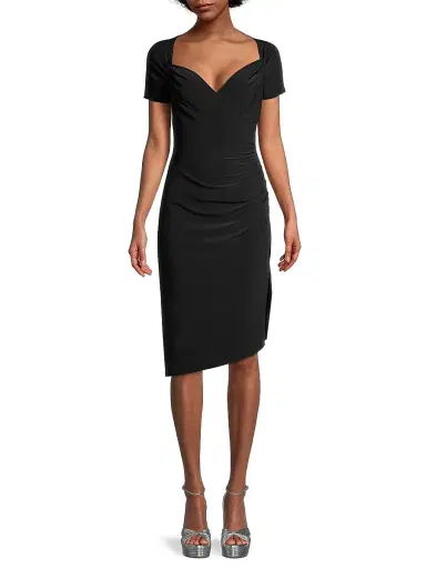 Norma Kamali Women's Sweetheart Ruched Dress - Black | Thumbnail 3 Norma Kamali Women's Sweetheart Ruched Dress - Black | Thumbnail 3