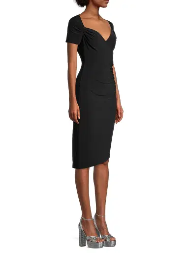 Norma Kamali Women's Sweetheart Ruched Dress - Black | Thumbnail 4 Norma Kamali Women's Sweetheart Ruched Dress - Black | Thumbnail 4